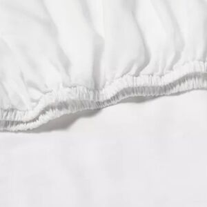 NEW CASALUNA Linen Blend Fitted Sheet King 78" X 80" x 16" up to 18 in deep New